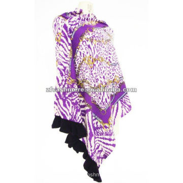 100% cashmere printed shawl